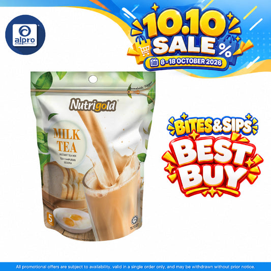 Nutrigold 3-in-1 Milk Tea 30g ×5s | Instant Drink Powder for Milk Tea Drinks