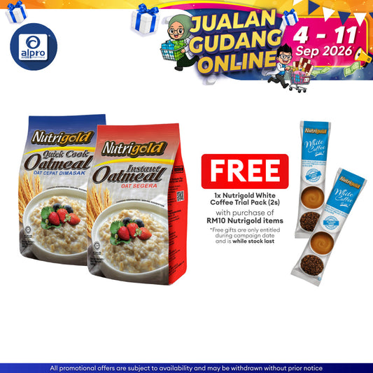 Nutrigold Oatmeal (Quick Cook/ Instant) 500g Nutrigold