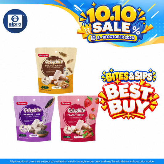 Nutrigold Peanut Crisp (Original/ Sesame/ Strawberry) 100g | Crunchy, Nutty Peanut Crisp