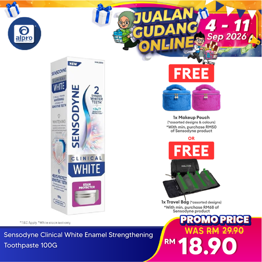 Sensodyne Clinical White Stain Protector Toothpaste 100g | Brighter Looking Smile Sensodyne