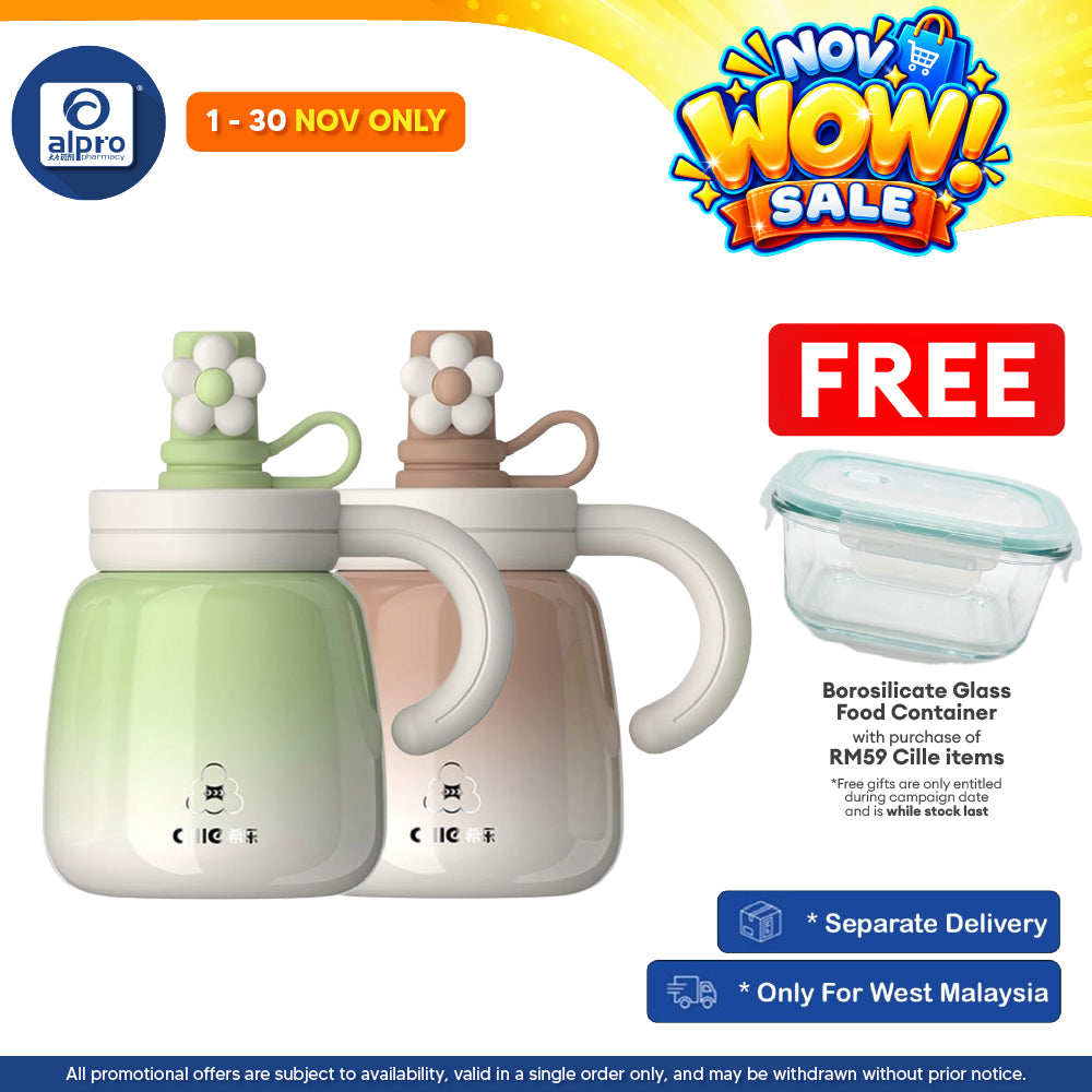 Cille 316 Stainless Steel BPA Free with Tea Infuser & Dust Proof Lid Straw 750mL (XB-24192) | With Functional Filter
