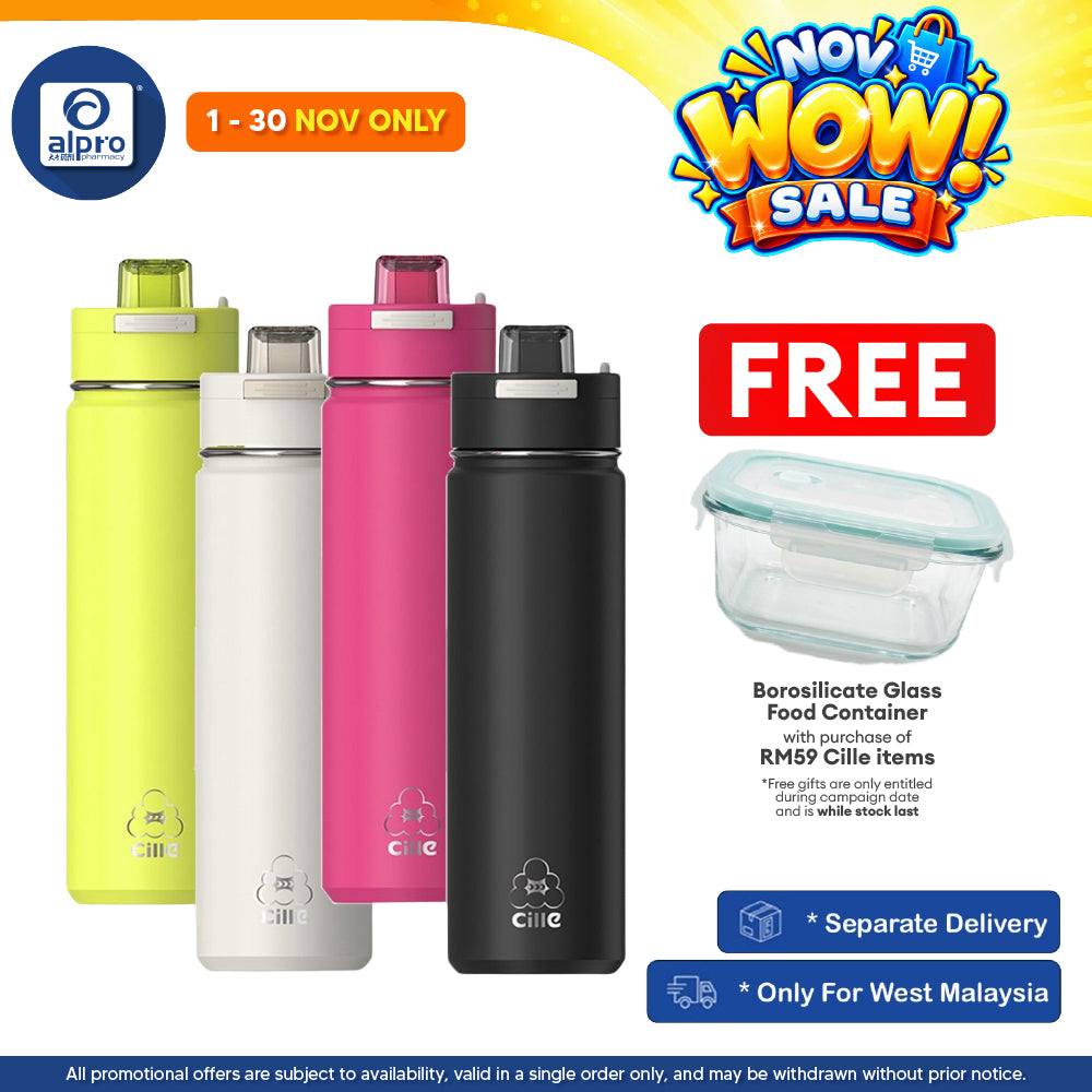Cille 314 Stainless Steel Tumbler 720mL (XB-25101-720) | Leak-Proof with Straw & Direct Drinking