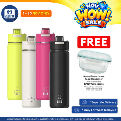 Cille 314 Stainless Steel Tumbler 720mL (XB-25101-720) | Leak-Proof with Straw & Direct Drinking