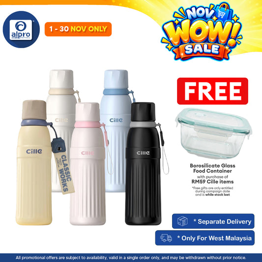 Cille 316 Stainless Steel Tumbler with Coaster 600mL (XB-25132) | Premium Elegant Design
