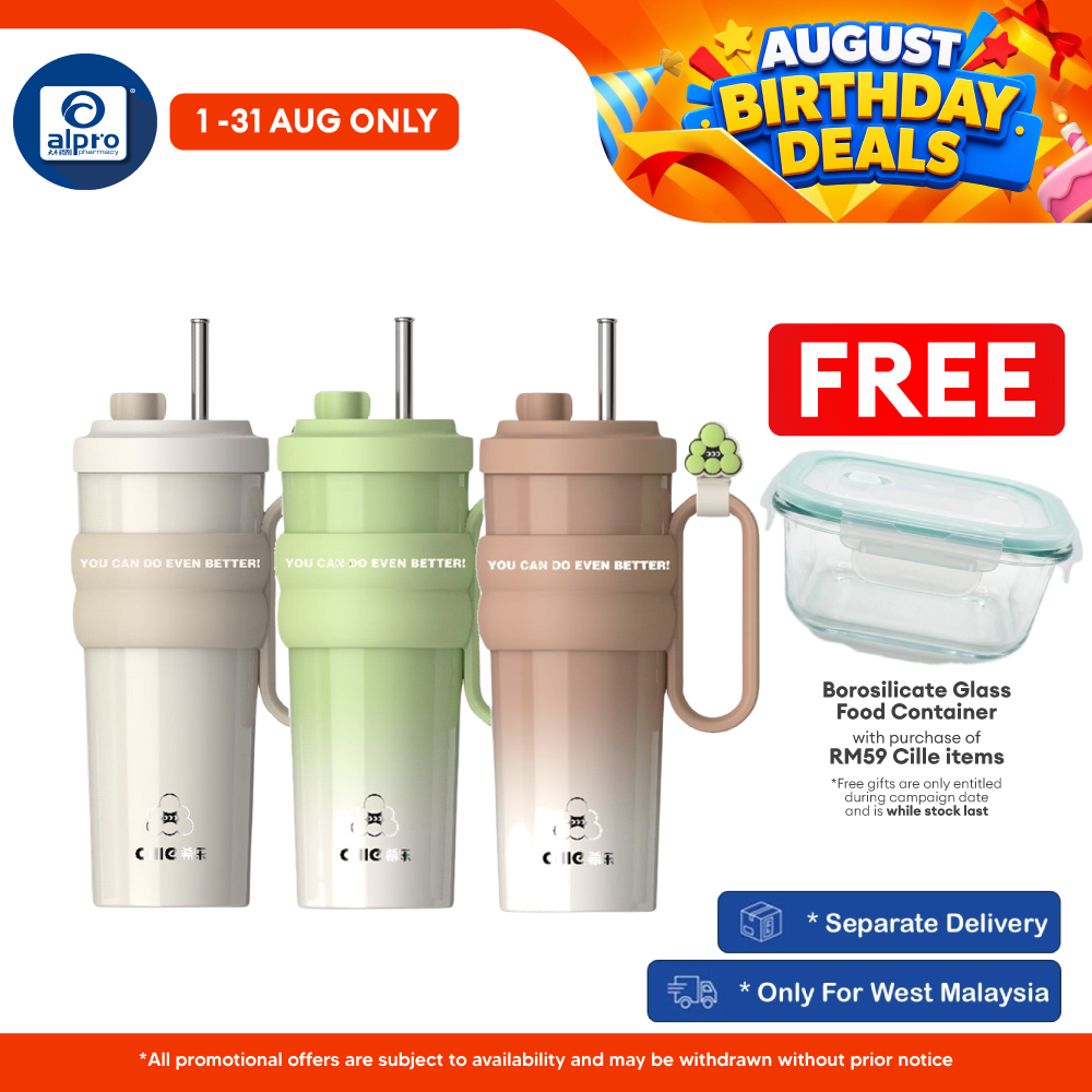 Cille Premium 304 Stainless Steel Tumbler (XB-24193-TC) | Coated Inner Ceramic & Steel Straw Cille