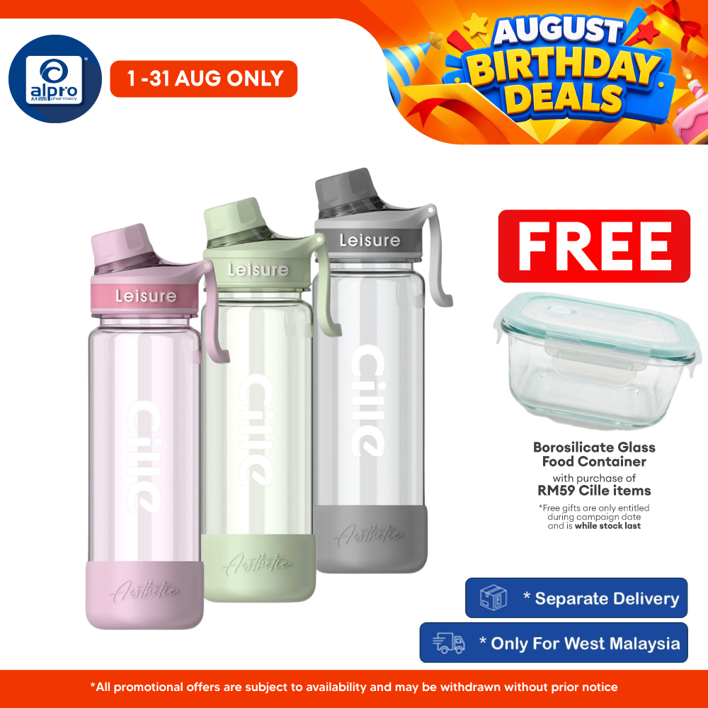 Cille Tritan BPA-Free Water Bottle Large Volume 780mL (XL-2519-780) | BPA Free & Lightweight Body Cille