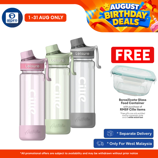 Cille Tritan BPA-Free Water Bottle Large Volume 780mL (XL-2519-780) | BPA Free & Lightweight Body Cille