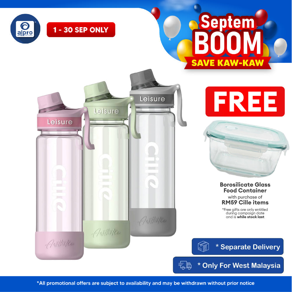 Cille Tritan BPA-Free Water Bottle Large Volume 780mL (XL-2519-780) | BPA Free & Lightweight Body Cille