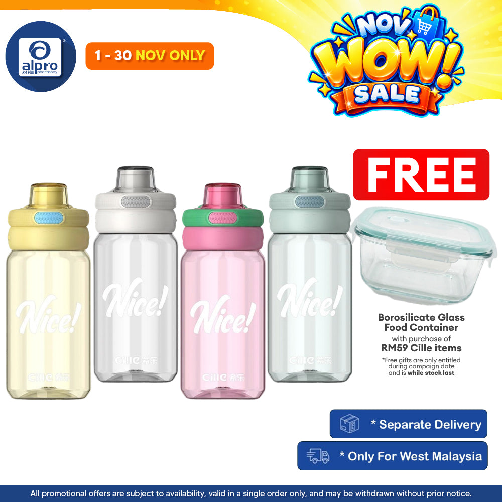 Cille Tritan BPA-Free Water Bottle Large Volume 520mL (XL-2521-520) | Premium BPA-Free Material