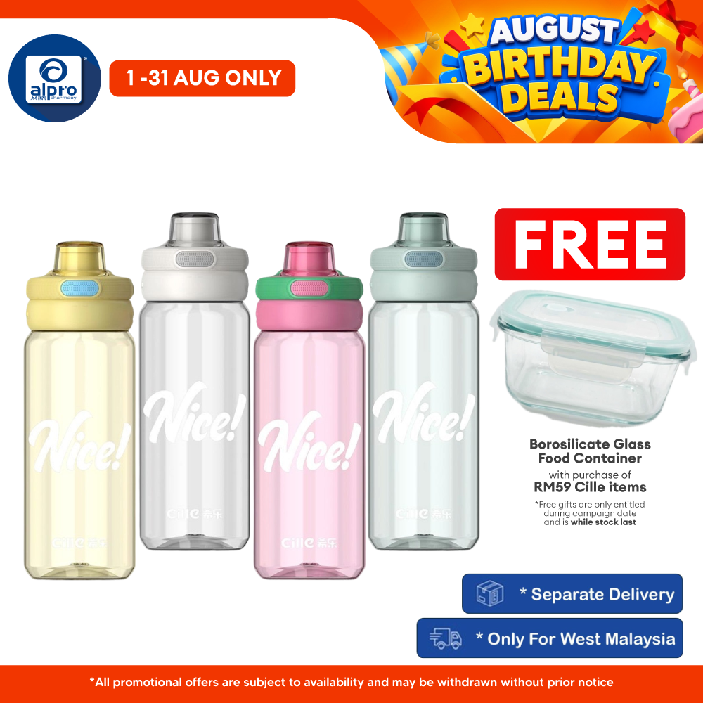 Cille Tritan BPA-Free Water Bottle Large Volume 650mL (XL-2521-650) | Premium BPA-Free Material Cille
