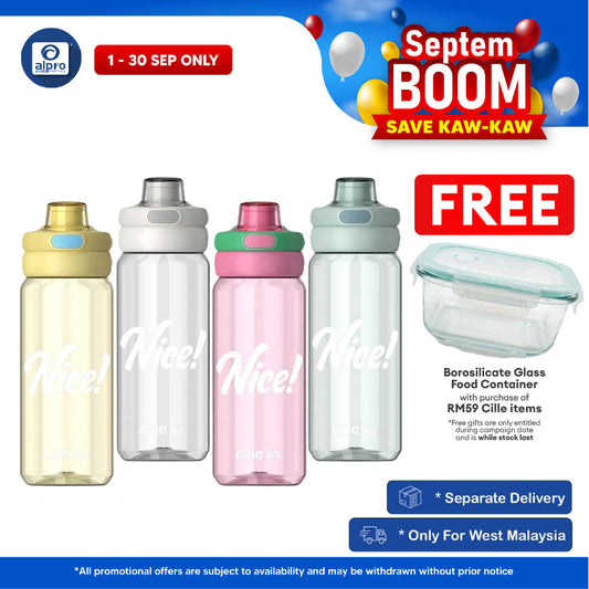 Cille Tritan BPA-Free Water Bottle Large Volume 650mL (XL-2521-650) | Premium BPA-Free Material Cille