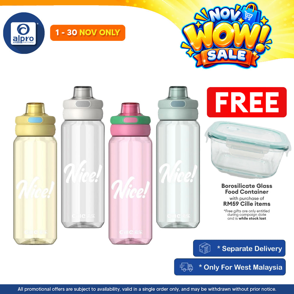 Cille Tritan BPA-Free Water Bottle Large Volume 830mL (XL-2521-830) | Premium BPA-Free Material
