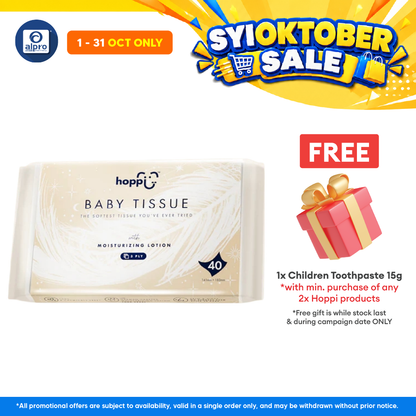Hoppi RoyalDream Baby Tissue 40s | Infused with Lotion & Ultra-Soft Texture