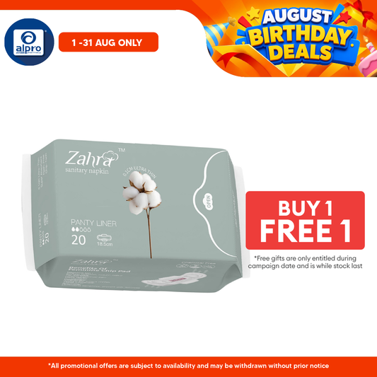 Zahra Panty Liner 185mm 20s | Comfortable All-Day Wear ZAHRA