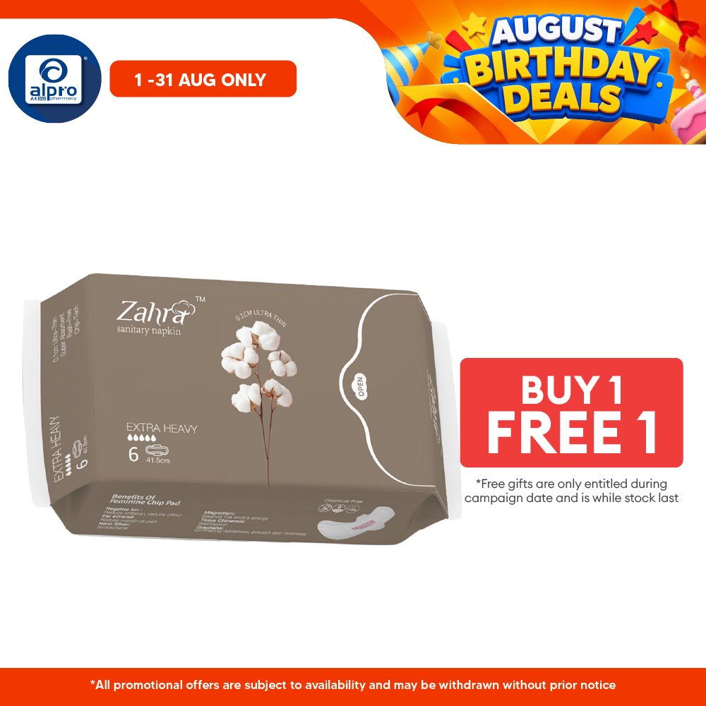 Zahra Extra Heavy Flow Pad 415mm 6s | Fast Absorption & Ultra-Soft ZAHRA