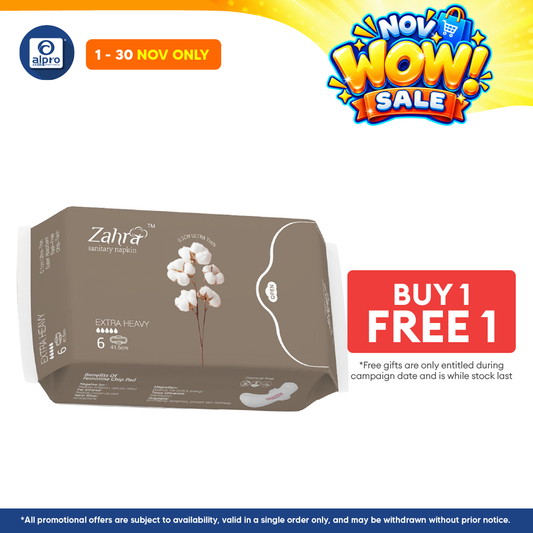 Zahra Extra Heavy Flow Pad 415mm 6s | Fast Absorption & Ultra-Soft