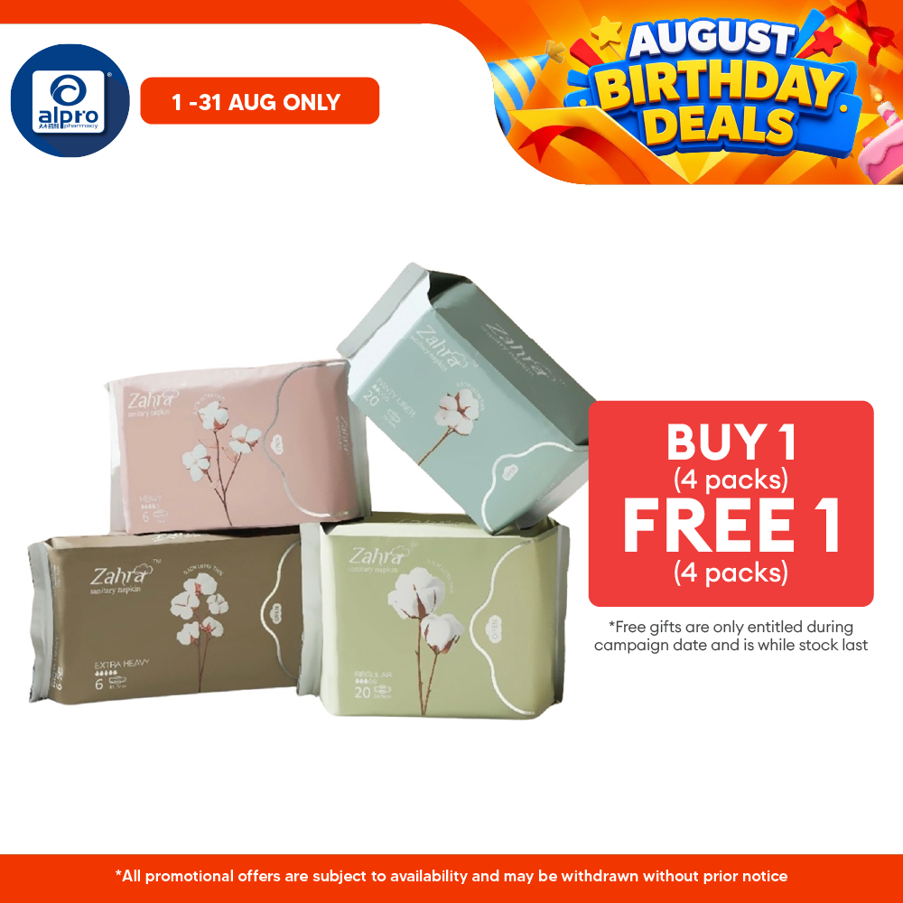 Zahra All in One Combo (4 packs) | Suitable for Daily Discharge ZAHRA