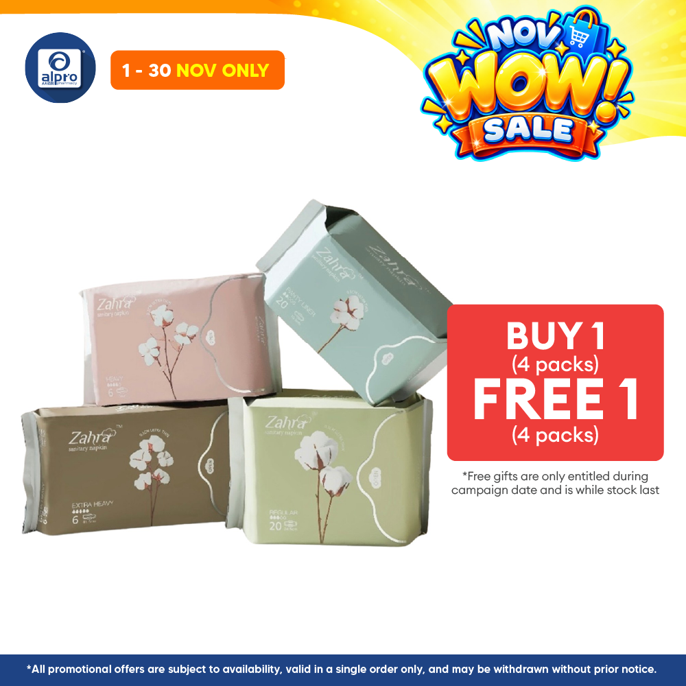 Zahra All in One Combo (4 packs) | Suitable for Daily Discharge