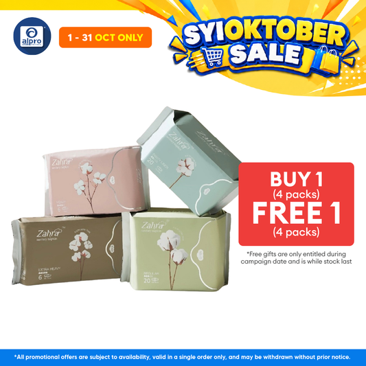 Zahra All in One Combo (4 packs) | Suitable for Daily Discharge