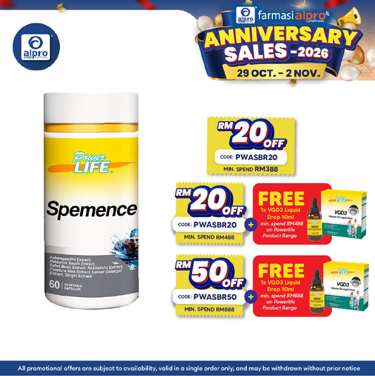 Powerlife Spemence 60s | Men's General Supplement