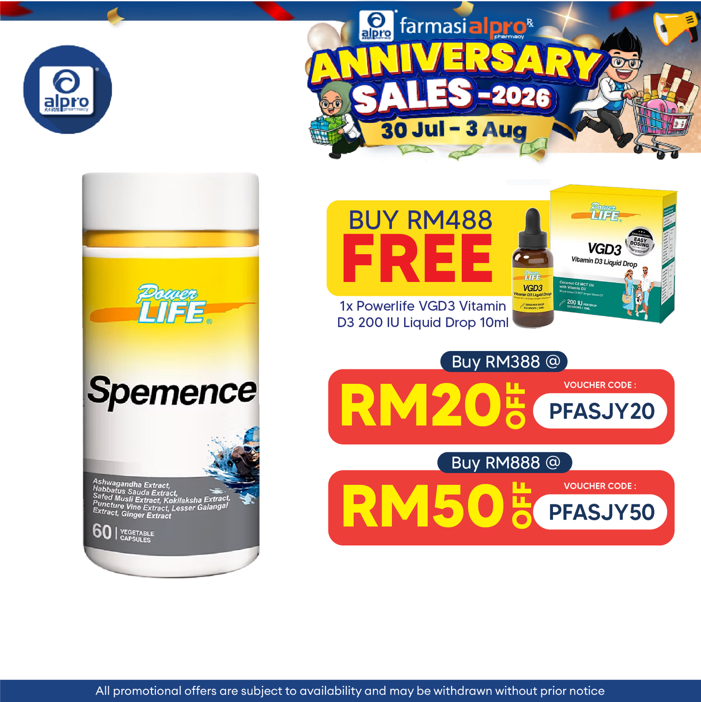 Powerlife Spemence 60s Powerlife