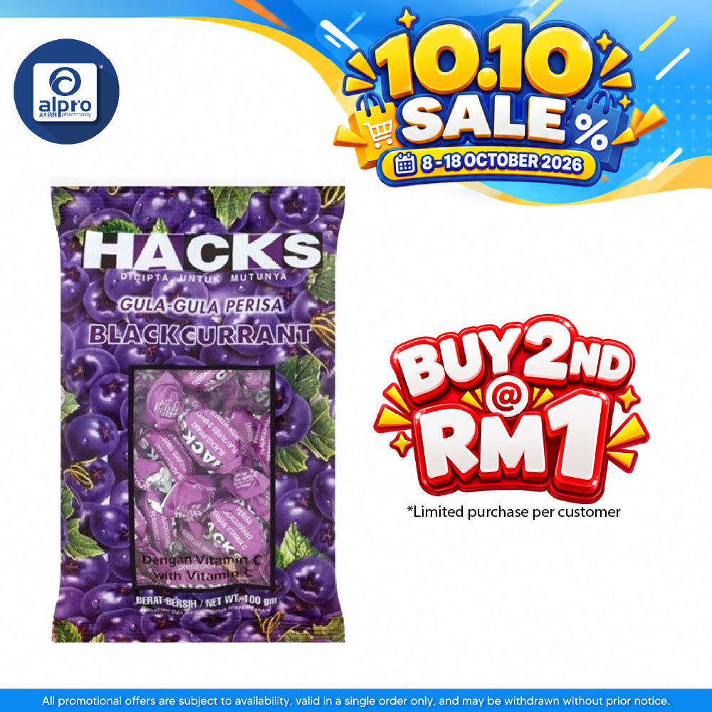 Hacks Blackcurrant 100g | Refreshing Taste