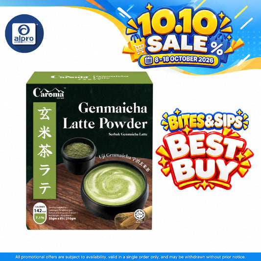 Caroma Genmaicha Latte 35g ×6s | Pleasant Nuts & Brown Rice Aroma