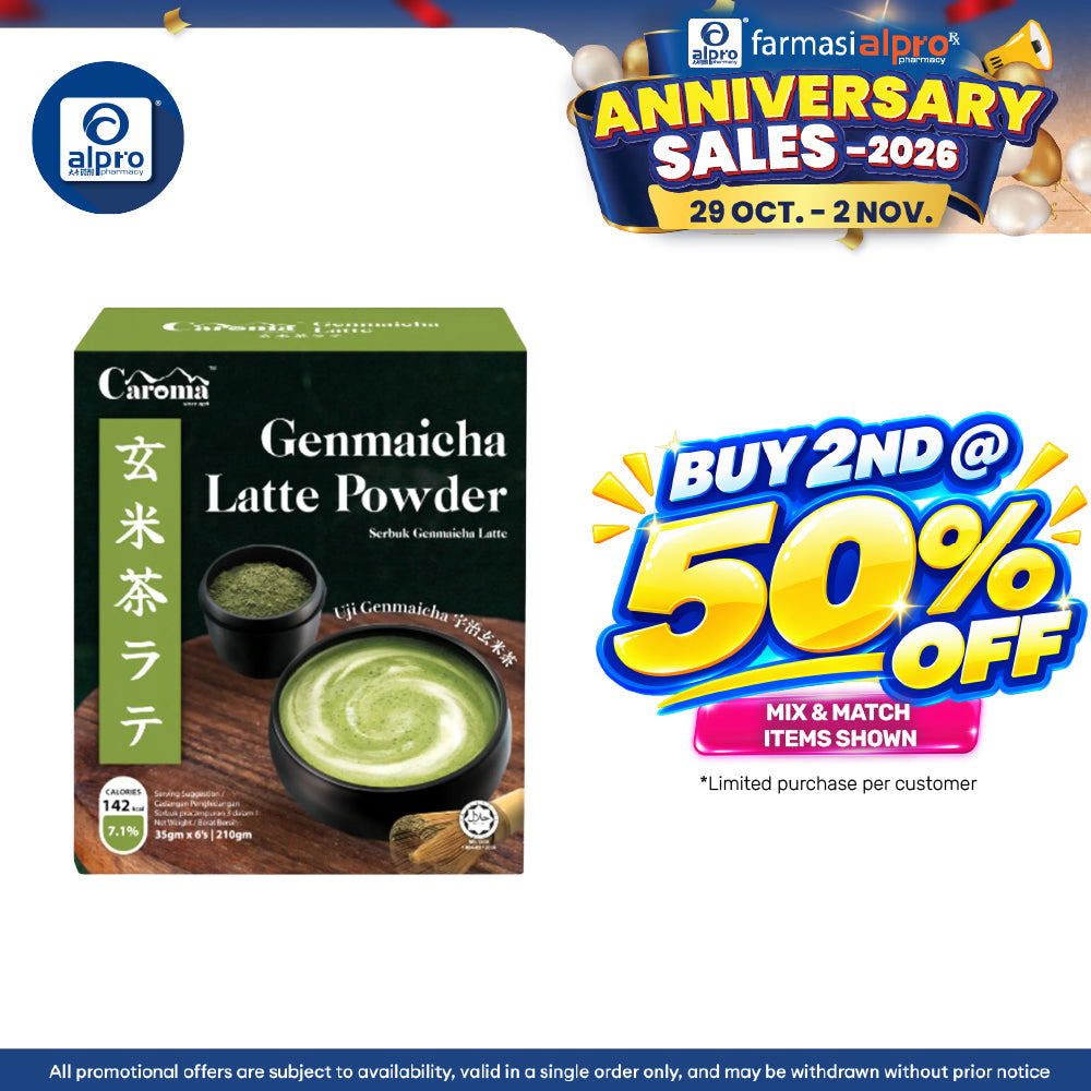 Caroma Genmaicha Latte 35g ×6s | Pleasant Nuts & Brown Rice Aroma