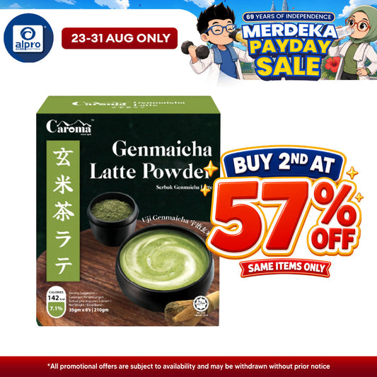 Caroma Genmaicha Latte 35g ×6s | Pleasant Nuts & Brown Rice Aroma CAROMA