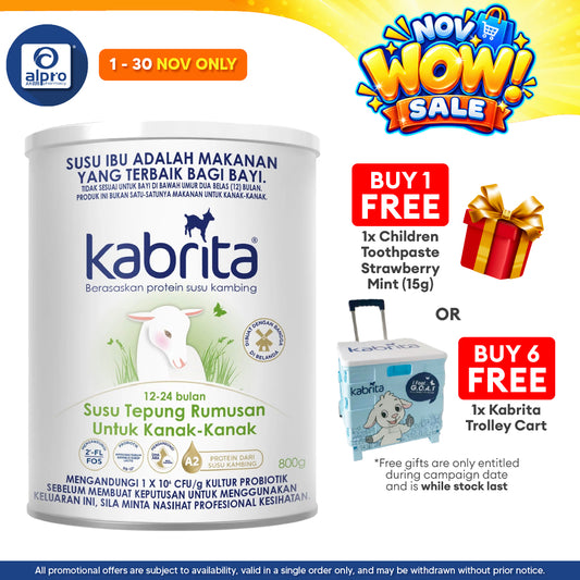 Kabrita Goat Milk Children Formula (12-24 Months) 800g | Goat’s Milk Protein Based Formula