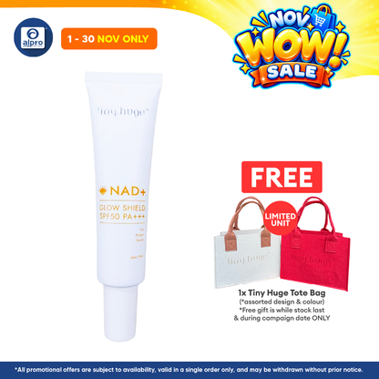 Tiny Huge NAD+ Glow Shield SPF50 PA+++ 30mL | Boosts Skin Glow & Sun Protection