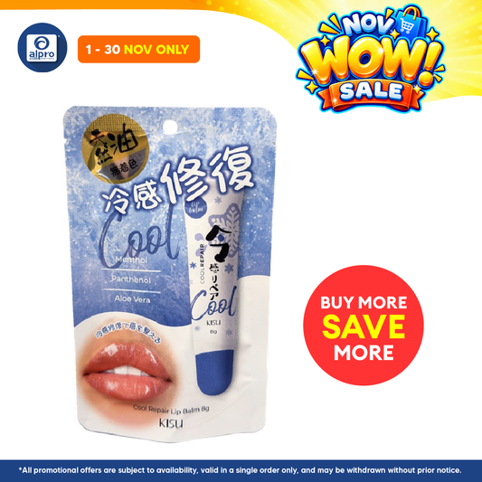 GSO Mini Kisu Cool Repair Lip Balm 8g | Soothing & Repairing For Dry, Chapped Lips