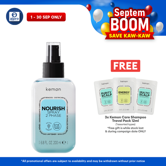 Kemon Care Nourish Spray 2 Phase 200mL | Excellent in Detangling & Hydrating Kemon