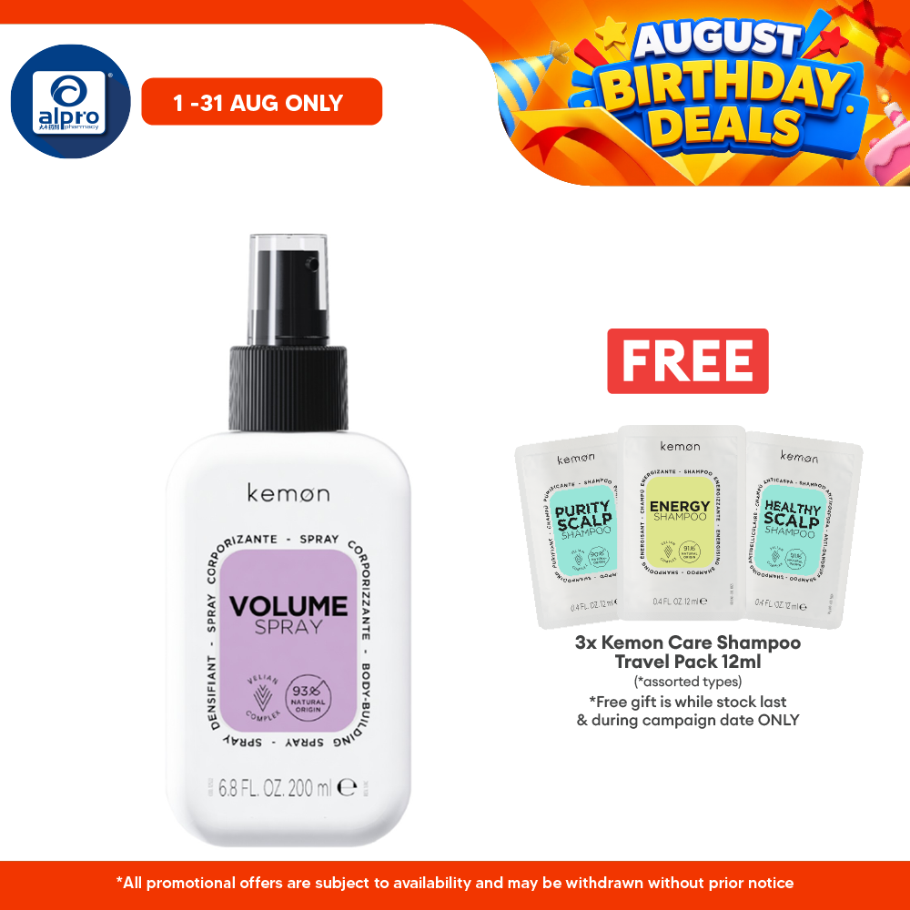 Kemon Care Volume Spray 200mL | Leaves Hair Bouncy & Full of Volume Kemon