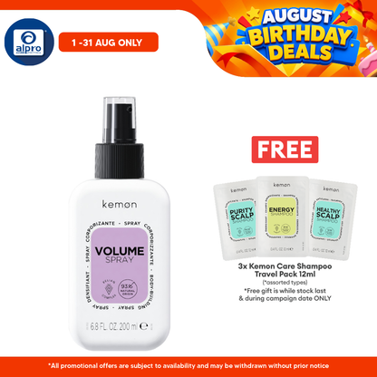 Kemon Care Volume Spray 200mL | Leaves Hair Bouncy & Full of Volume Kemon