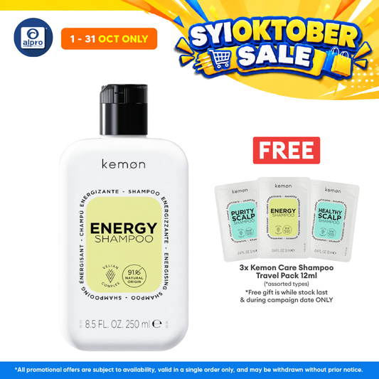 Kemon Care Energy Shampoo 250mL | Supports Healthy & Vigorous Hair Growth