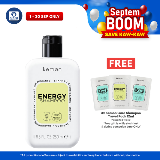 Kemon Care Energy Shampoo 250mL | Supports Healthy & Vigorous Hair Growth Kemon