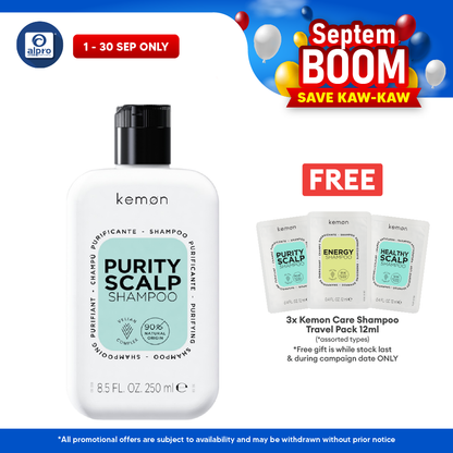 Kemon Care Purity Scalp Shampoo 250mL | Remove Excess Sebum & Impurities Kemon