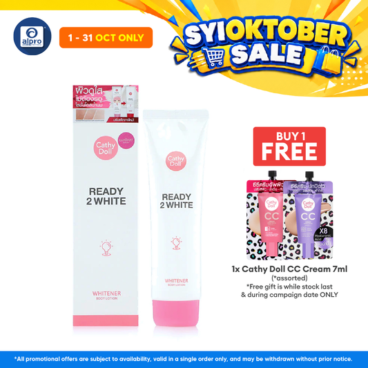 Cathy Doll Ready 2 White Whitener Body Lotion 150mL | Bright & Radiant Skin