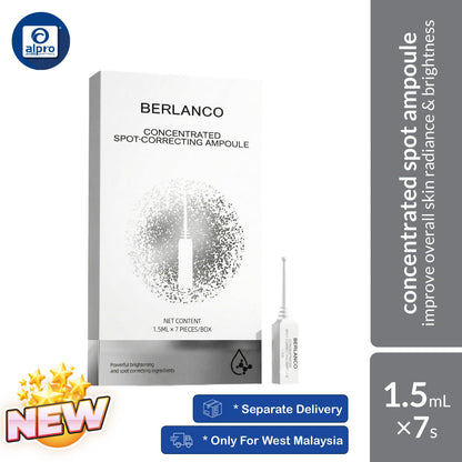 Berlanco Night Spot Correcting Ampoule 1.5mL × 7s | Improves Skin Radiance & Targets Uneven Skin Tone Berlanco
