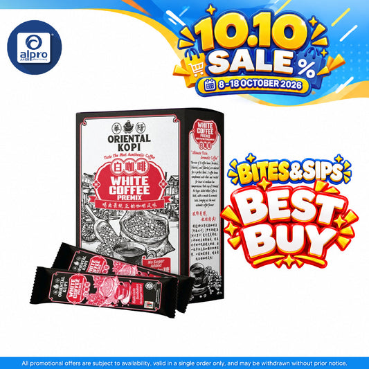 Oriental Kopi White Coffee No Sugar 32g ×10s | Smooth & Aromatic Taste