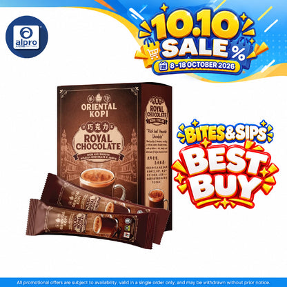 Oriental Kopi Royal Chocolate 38g ×10s | Intense Belgian Chocolate Aroma