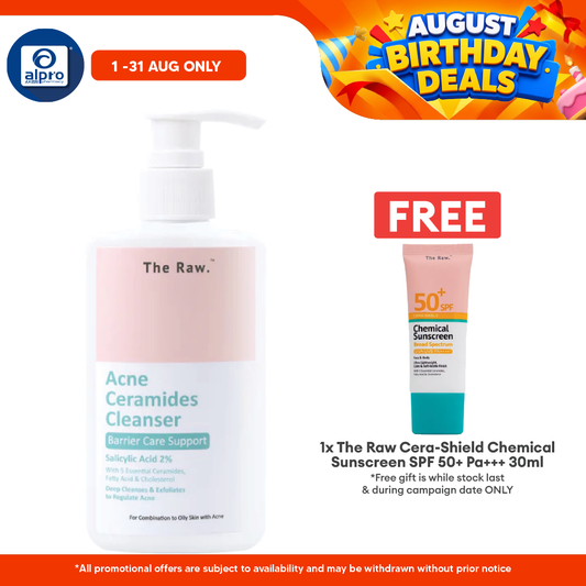 The Raw. Acne Ceramides Cleanser 150mL | Deep Cleanses & Exfoliates Skin The Raw.