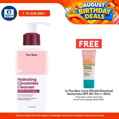 The Raw. Hydrating Ceramides Cleanser 140mL | Hydrating Skin Barrier Essentials The Raw.