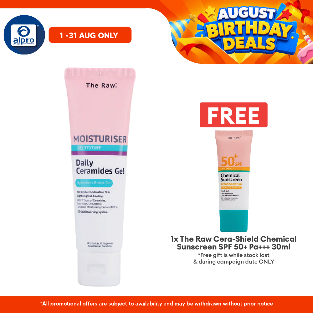 The Raw. Daily Ceramides Gel Moisturiser 50mL | Hydration Boost Gel The Raw.