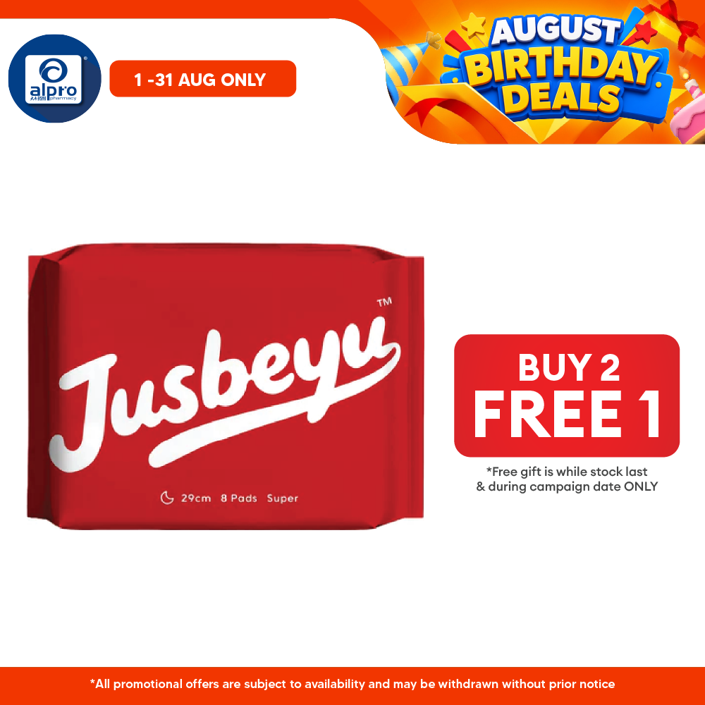 Jusbeyu Sanitary Pad 245mm ×10s | Ultra Soft & Instant Absorption Layer Jusbeyu