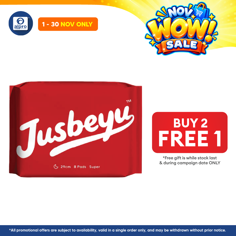 Jusbeyu Sanitary Pad 245mm ×10s | Ultra Soft & Instant Absorption Layer