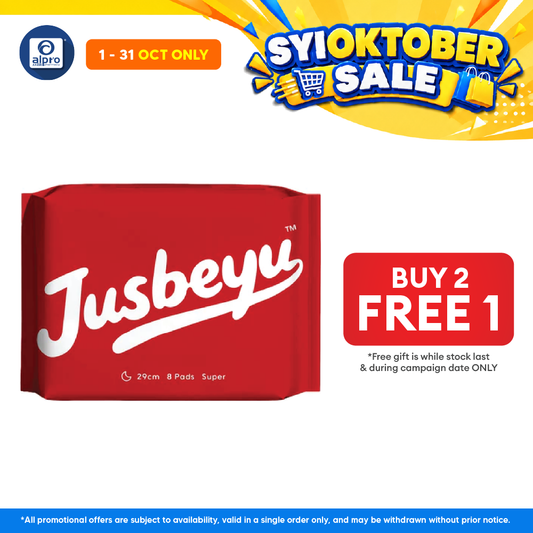 Jusbeyu Sanitary Pad 245mm ×10s | Ultra Soft & Instant Absorption Layer