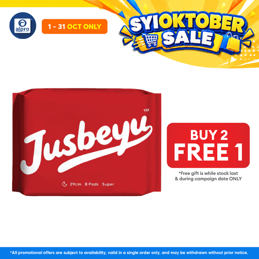Jusbeyu Sanitary Pad 290mm ×8s | Ultra Soft & Instant Absorption Layer
