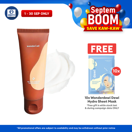 WonderLab BEL-AEK Ageless TXA Cleanser 100mL | Mochi-Like Texture for Smooth Skin WONDERLAB